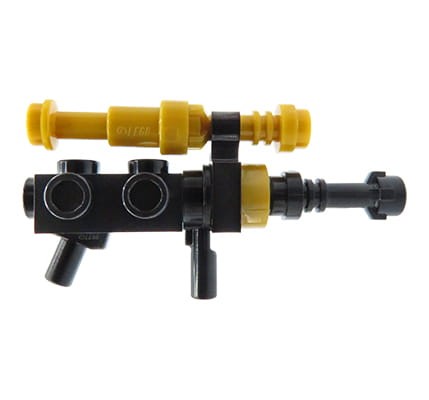 Accéder au produit Fusil de sniper avec lunette dorée - fabriqué à partir de pièces LEGO