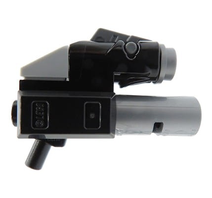 Accéder au produit Pistolet / fusil avec canon argenté - fabriqué à partir de pièces LEGO