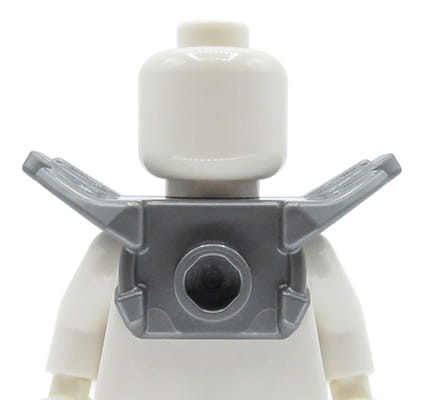 Accéder au produit Armure LEGO avec épaulettes - argent plat