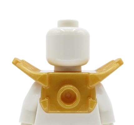 LEGO armor with shoulder pads - pearl gold