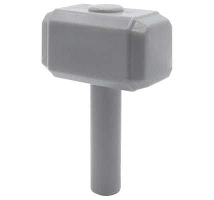 LEGO hammer / LEGO Avengers Thor's hammer - light bluish gray