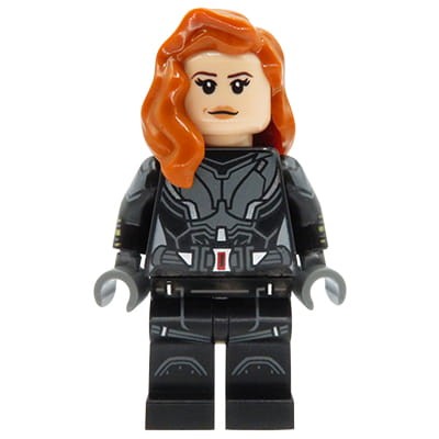 LEGO Marvel Super Heroes Minifigure - Black Widow - black jumpsuit