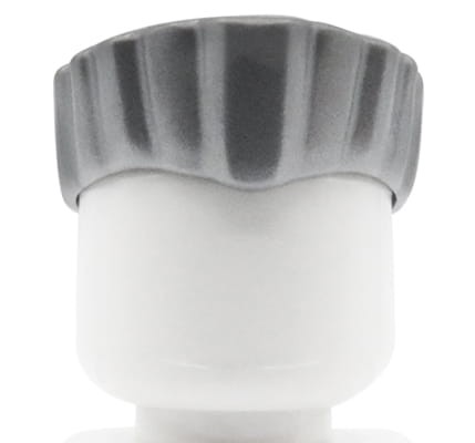 Go to product LEGO minifigure hair - male, silver, flat top