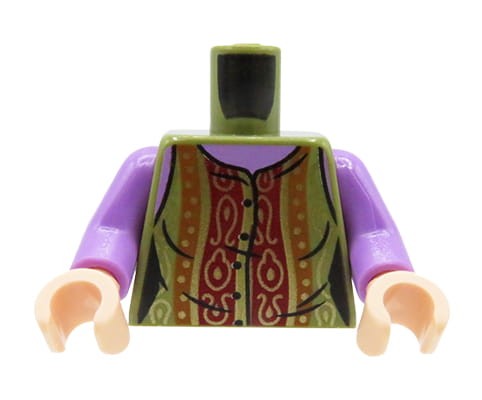 Accéder au produit Torse de figurine LEGO - chemisier et gilet olive