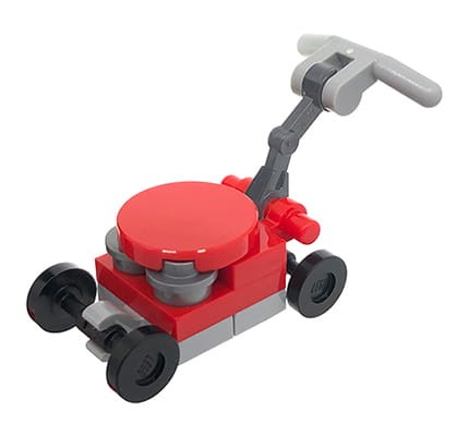 LEGO kosiarka do trawy - czerwona