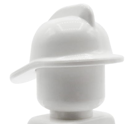 LEGO fire helmet - white