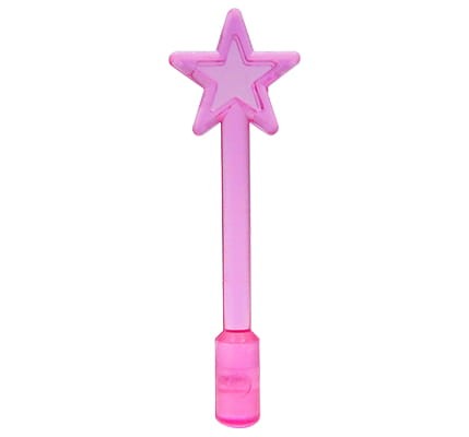 LEGO magic wand - trans-dark pink