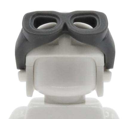 LEGO aviator hat / bomber hat with goggles - white