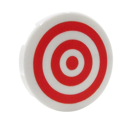 Go to product LEGO shooting target - white with red circles