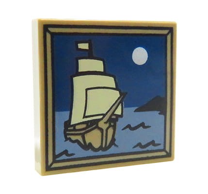 Accéder au produit Image / peinture LEGO - voilier et lune