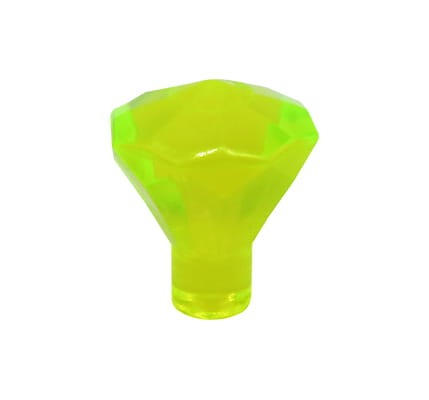 LEGO jewel / crystal / diamond - trans-neon green