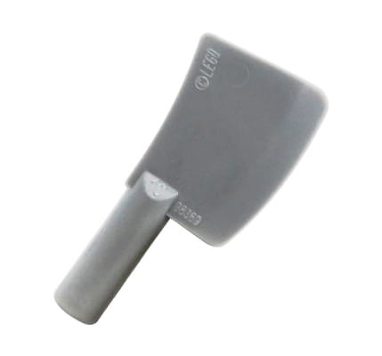 LEGO cleaver - flat silver