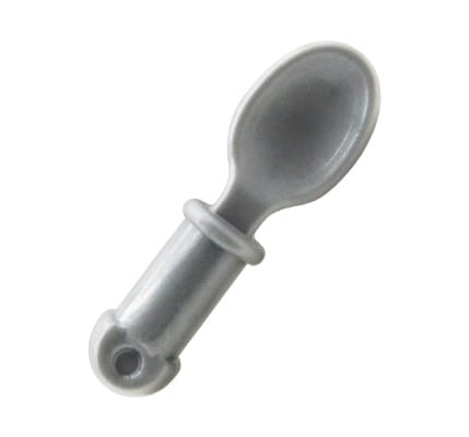 LEGO spoon - flat silver.
