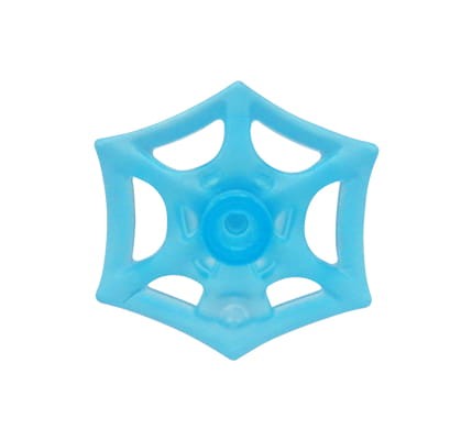 LEGO Super-Man spider web - small, trans-light blue