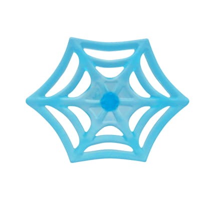 LEGO Super-Man spider web - medium, trans-light blue