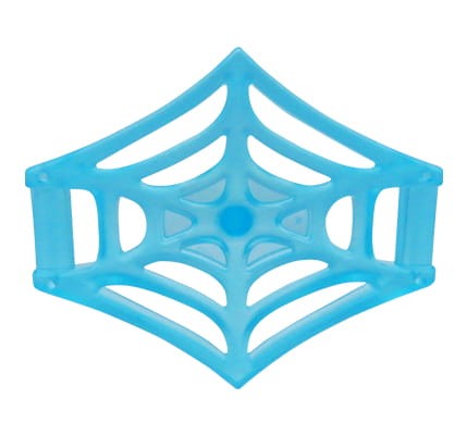 LEGO Super-Man spider web - large, trans-light blue