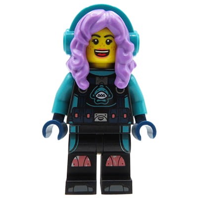 LEGO Hidden Side Minifigure - teenager / girl Parker L. Jackson - diving suit, headphones