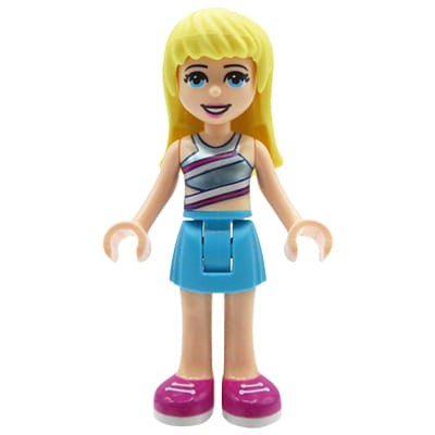 Accéder au produit Figurine LEGO Friends - Stéphanie - haut rayé