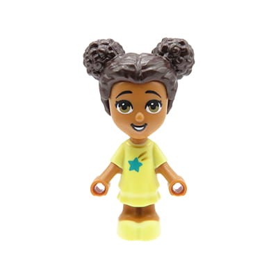 LEGO Friends Mini figure - little girl / micro doll Liz - bright light yellow dress