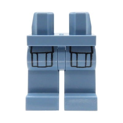 Accéder au produit Jambes de figurine LEGO - pantalon bleu sable avec poches