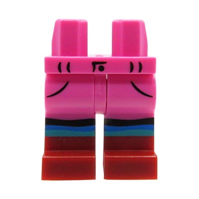 Go to product LEGO minifigure legs - dark pink pants with boots