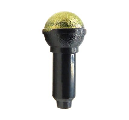 LEGO microphone - black with gold top