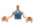 LEGO Friends tors figurki - top z odkrytymi plecami