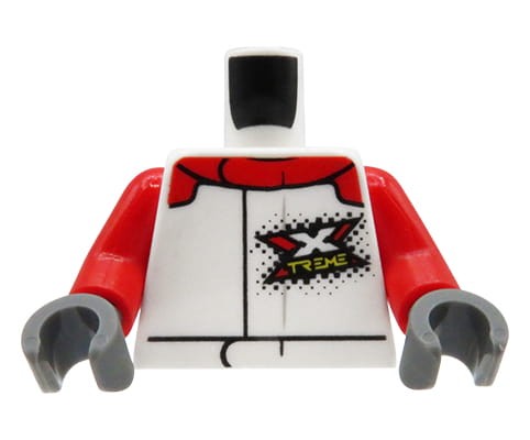 Accéder au produit Torse de figurine LEGO - veste de sport avec logo XTREME