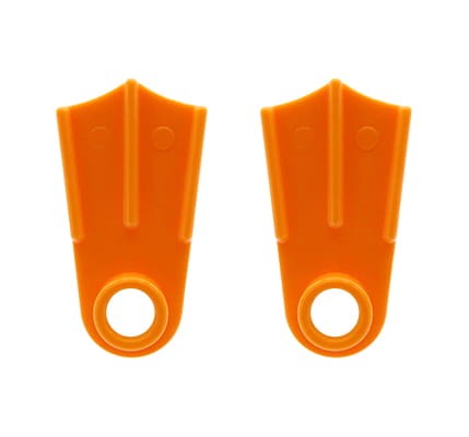 LEGO diving fins / swimming fins / flippers - orange (pair).