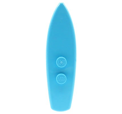 LEGO surfboard - medium azure