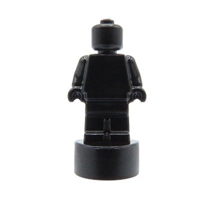 LEGO statuette / trophy / microfigure - black