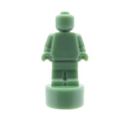 LEGO statuette / trophy / microfigure - sand green