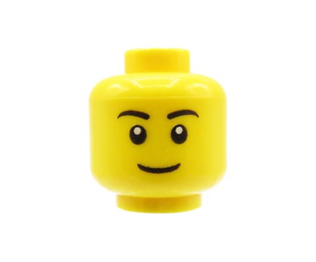 LEGO minifigure head - man, smile