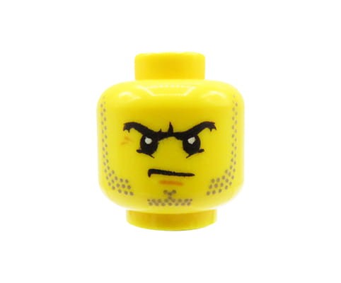Go to product LEGO minifigure head - man, stubble, scowl