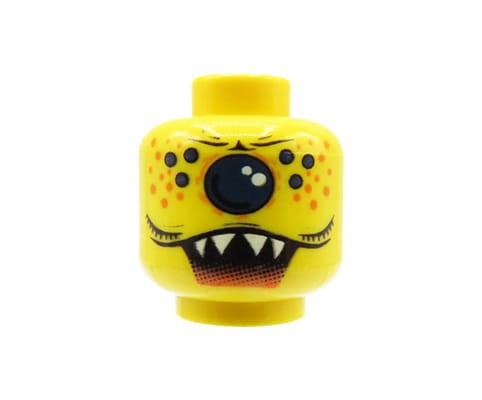 Accéder au produit Tête de figurine LEGO - extraterrestre / monstre, œil unique