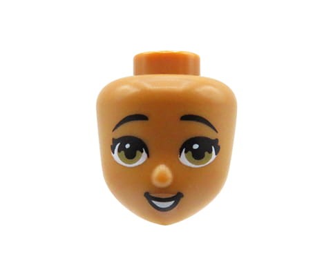 Accéder au produit Mini tête de poupée LEGO Friends - yeux marron, sourire