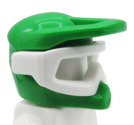 Go to product LEGO motocross helmet with goggles - bright green