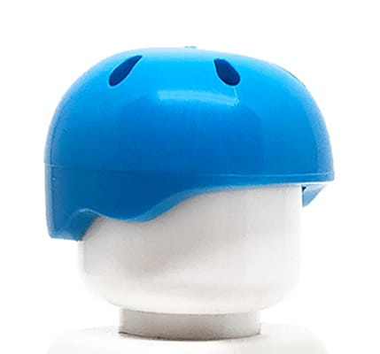 Accéder au produit Casque de sport/vélo LEGO avec trous d'aération - bleu azur foncé