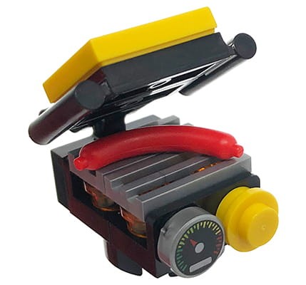 Accéder au produit Machine à sandwich / mini-grill - fabriqué à partir de pièces LEGO