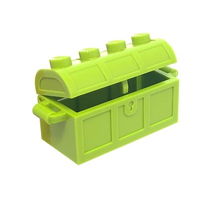 LEGO skrzynia / kufer - limonkowa