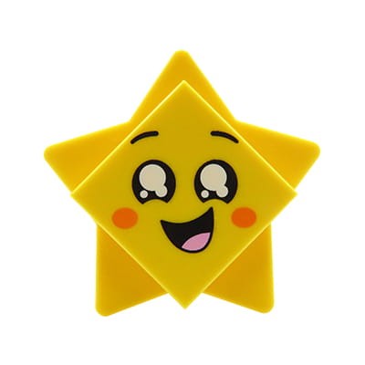 LEGO Movie Minifigure - yellow smiling Star