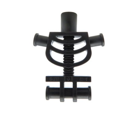 LEGO minifig torso - skeleton, black