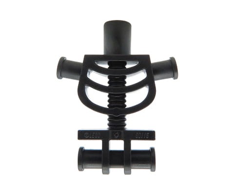 Go to product LEGO minifigure torso - skeleton, black
