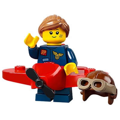 LEGO Minifigures series 21 - Airplane Girl with plane