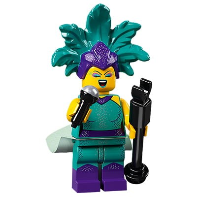 LEGO Minifigures series 21 - Cabaret Singer with microphone