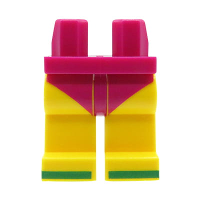 Go to product LEGO minifigure legs - magenta panties / swimsuit, flip flops