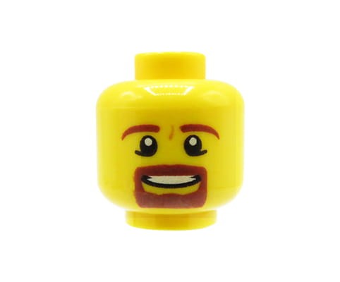 Go to product LEGO minifigure head - man, beard and mustache