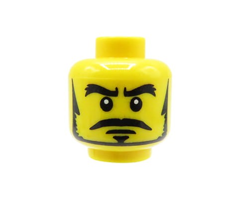 Go to product LEGO minifigure head - man, moustache and sideburns