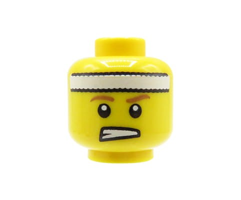Go to product LEGO minifigure head - sportsman, white headband