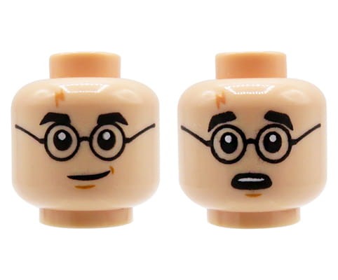 Go to product LEGO minifigure head - man, light nougat, glasses
